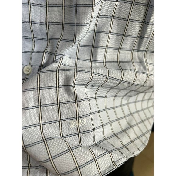 Nick Lopez Men's Shirt Light Dress Button Down Monogrammed DW 18 34/35 - Picture 6 of 7